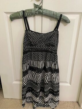 Roxy Black & White Patterned Sundress - Women